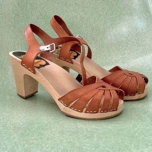 Swedish Hasbeens Frederica Platform Sandal || Size 37